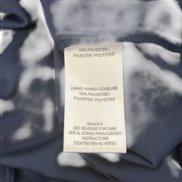 Julian Taylor Womens 14 Long Slee-Mock Neck Medallion Print Chiffon A Line Dress - Picture 4 of 16